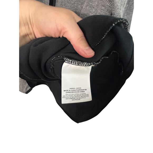 Nike Asymmetrical Zip Hoodie XL Gray Performance Fleece Athleisure Thumbholes‎ - Picture 7 of 7